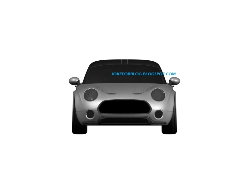 Illustration for article titled Do These Patent Drawings Reveal A Production Mini Superleggera Roadster?